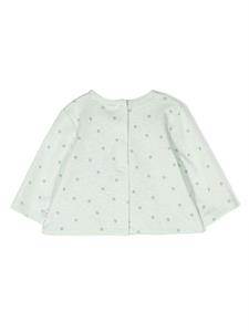 Knot Blouse met opgestikte zak - Groen
