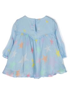 stellamccartneykids Stella McCartney Kids Shirt met sterprint - Blauw