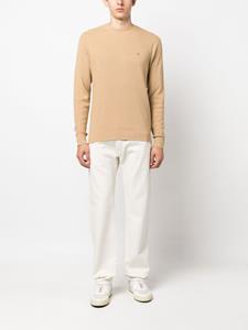 tommyhilfiger Tommy Hilfiger Trui met geborduurd logo - Beige