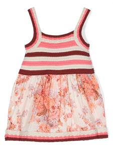 zimmermannkids ZIMMERMANN Kids Jurk met bloemenprint - Beige
