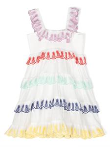 zimmermannkids ZIMMERMANN Kids Gelaagde jurk - Wit