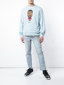 mostlyheardrarelyseen8-bit Mostly Heard Rarely Seen 8-Bit sweater met 'genius' print - Blauw