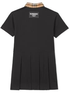 burberrykids Burberry Kids Polojurk met vintage ruit - Zwart