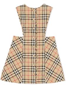 burberrykids Burberry Kids Geruite jurk - Beige