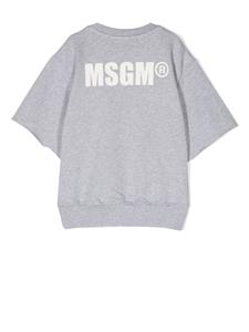 msgmkids MSGM Kids T-shirt met logoprint - Grijs