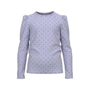 name it NMFVILINE LS SLIM TOP BB - Langarmshirts - weiblich hellblau Mädchen 