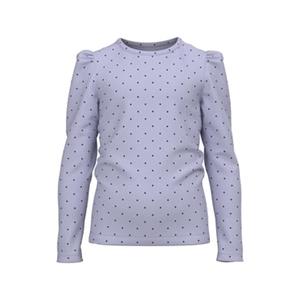 name it NMFVILINE LS SLIM TOP BB - Langarmshirts - weiblich hellblau Mädchen 