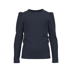 name it NMFVILINE LS SLIM TOP BB - Langarmshirts - weiblich dunkelblau Mädchen 