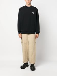 A.P.C. Milton sweater met geborduurd logo - Zwart