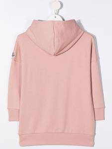 monclerenfant Moncler Enfant Hoodiejurk met logoprint - Roze