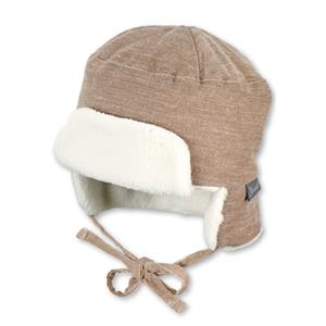 Sterntaler Aviatorpet fijn ribfluweel beige