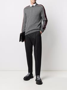 alexandermcqueen Alexander McQueen Trui met logoband - Grijs