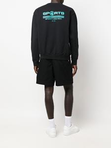 Sporty & Rich Sweater met logoprint - Zwart