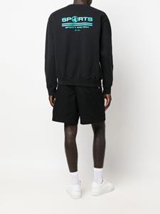 sporty&rich Sporty & Rich Sweater met logoprint - Zwart