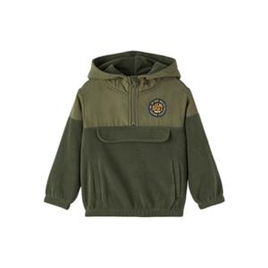 Fleece Anorak Nmmorm Olie Green