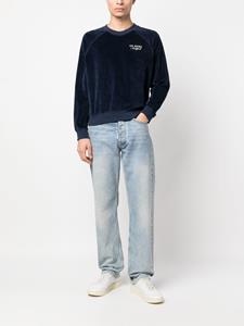 sporty&rich Sporty & Rich Sweater met geborduurd logo - Blauw