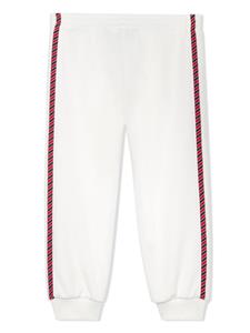 guccikids Gucci Kids Trainingsbroek met streepdetail - Wit