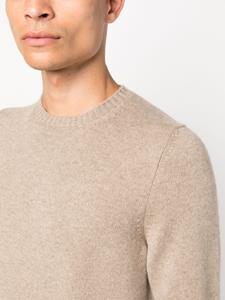Drumohr Kasjmier trui met ronde hals - Beige