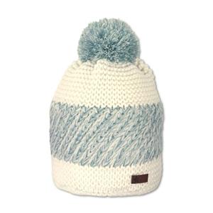 Sterntaler Gebreide muts met pompon patroon mix ecru