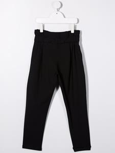 balmainkids Balmain Kids Broek met ceintuur - Zwart