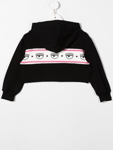 Chiara Ferragni Kids Hoodie met logoprint - Zwart