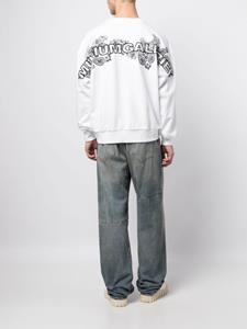 musiumdiv. Musium Div. Sweater met borduurwerk - Wit
