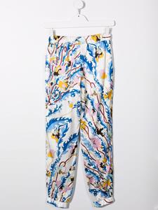 puccijunior PUCCI Junior Broek met wijde pijpen - Wit
