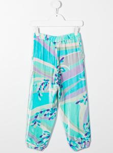 puccijunior PUCCI Junior Broek met abstracte print - Blauw
