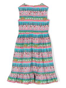 moschinokids Moschino Kids Jurk met logoprint - Roze