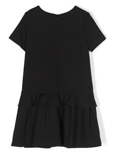 moschinokids Moschino Kids Jurk met logoprint - Zwart