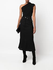 rickowens Rick Owens High waist midi-rok - Zwart