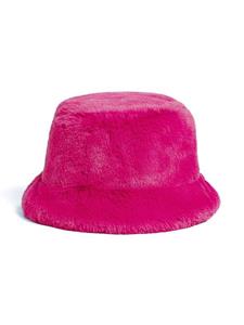 Apparis Vissershoed met imitatiebont - Roze