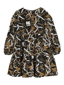 moschinokids Moschino Kids Jurk met print - Zwart