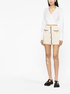 Self-Portrait Gebreide rok - Beige