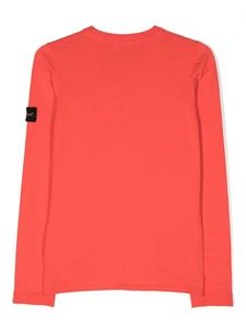 Stone Island Junior Trui met logopatch - Rood