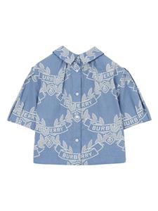burberrykids Burberry Kids Chambray blouse - Blauw