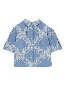 Burberry Kids Chambray blouse - Blauw