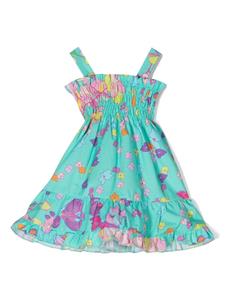 versacekids Versace Kids Jurk met bloemenprint - Groen