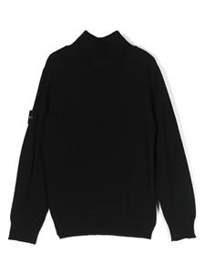 stoneislandjunior Stone Island Junior Trui van scheerwol - Zwart