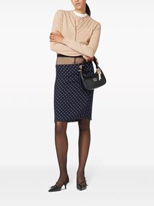 miumiu Miu Miu Midi-rok met stippen - Zwart