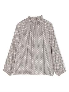 ilgufo Il Gufo Shirt met ruchekraag - Grijs