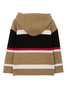 burberrykids Burberry Kids Hoodie met borduurwerk - Bruin