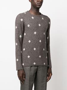 giorgioarmani Giorgio Armani Trui met jacquard - Bruin