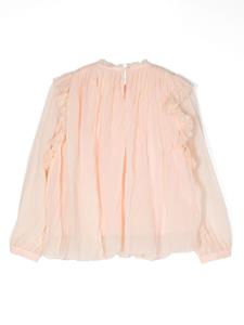 chloékids Chloé Kids Shirt met ruches - Beige
