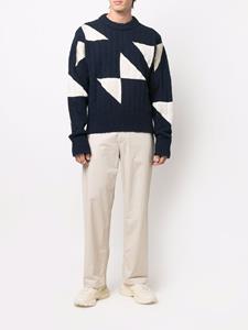 OAMC Trui met geometrische print - Blauw