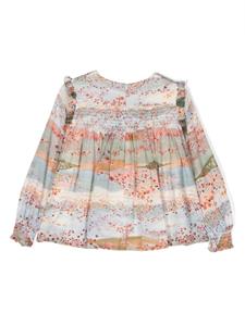 chloékids Chloé Kids Shirt met print - Blauw