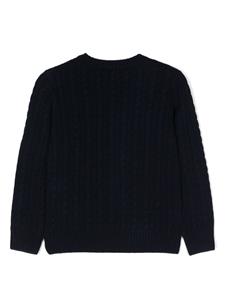 ilgufo Il Gufo Kabelgebreide trui - Blauw