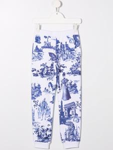 philipppleinjunior Philipp Plein Junior Trainingsbroek met print - Wit