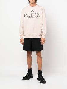 philippplein Philipp Plein Trui met logoprint - Beige