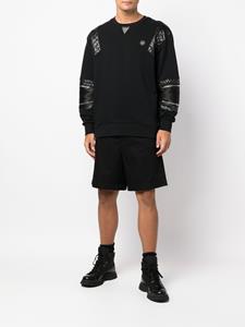 philippplein Philipp Plein Sweater met gewatteerde vlakken - Zwart